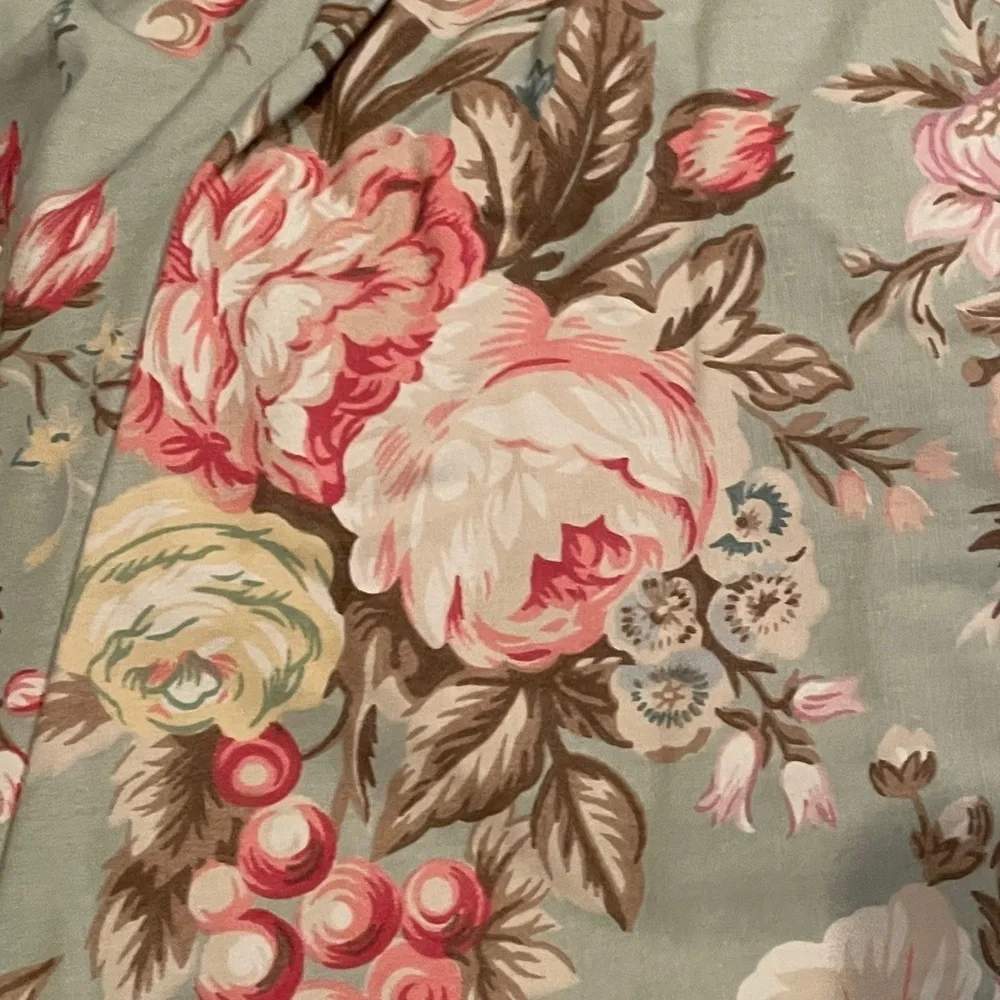 NIP VTG Rare Ralph Lauren Home Blue Label Charlotte IV Green Dust Ruffle Full